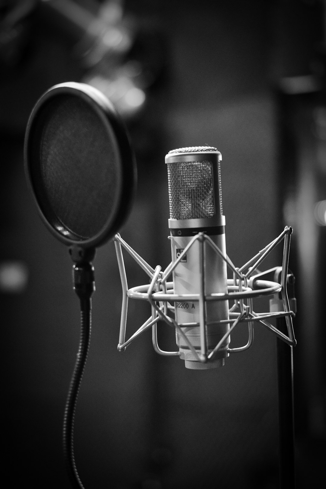 Illustrative studio microphone for Rose White single article