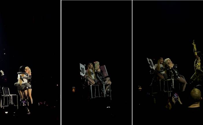 Kim Petras at Madonna's Celebration Tour finale in Miami
