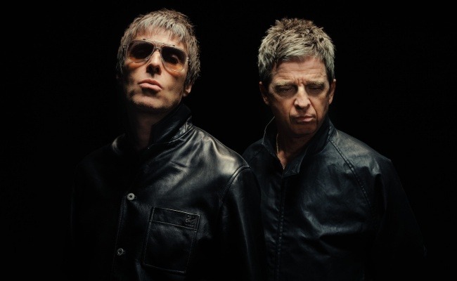Oasis Live '27 tour announcement featuring Liam and Noel Gallagher